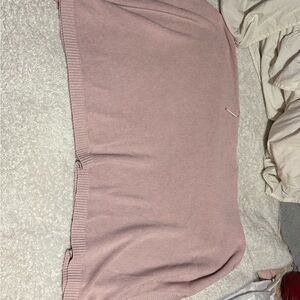 Pink Ribbed Lululemon Pullover Poncho